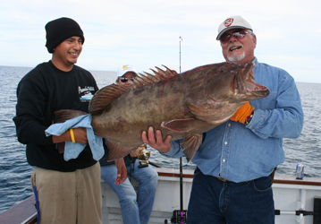 two people holding the catched fish